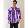 Lars Amadeus Men's Polka Dots Long Sleeves Dress Button Down Shirt - 2 of 4