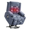 Large Power Lift Recliner Chair with Heat and Massage Recliner Chair for Living Room with 3 Positions, and Side Pocket and Cup HoldersUSB Charge Port - 4 of 4
