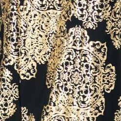 black foil medallion