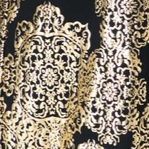 black foil medallion