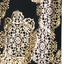 black foil medallion