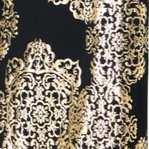 black foil medallion