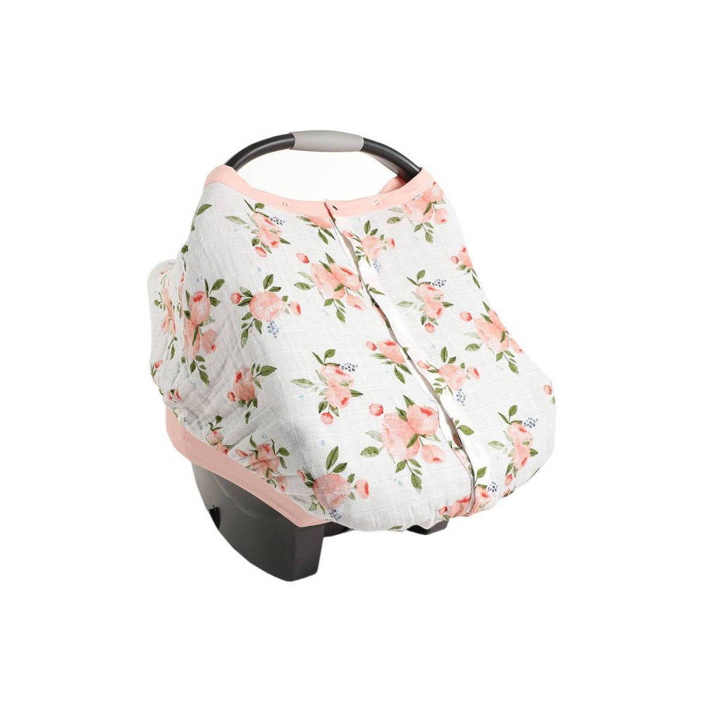 Photos - Car Seat Accessory Little Unicorn Cotton Muslin Car Seat Canopy - Watercolor Roses