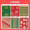 Joyfy 24 Pcs Christmas Kraft Gift Bags, Reusable Xmas Goody Wrap Craft Bags with Handles for Presents Wrapping Gifts Decorations Party Favor - 2 of 4