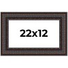 PosterPalooza | 3.5" Wide Ornate Brown Picture Frame - UV Acrylic, Backing Board, Hanging Hardware Included - 2 of 4
