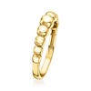 RS Pure by Ross-Simons 18kt Gold Vermeil Graduated Bead Ring - 3 of 4