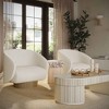 TOV Furniture Bella Cream Oval Coffee Table - 2 of 4