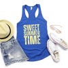 Simply Sage Market Sweet Summer Time Block Distressed Racerback Tank - 3 of 4
