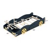 1 Twin Car Bed Frame, Solid Wood Platform with Wheels and Storage for Kids Bedroom or Playroom - Baofuwish - 4 of 4