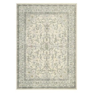 Coolmee Washable Vintage Floral Boho Area Rug for Living Room Non Slip Soft Low Pile Thin Floor Carpet for Bedroom, Dining Room - 1 of 4