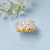Ross-Simons 7.30 ct. t.w. Multi-Cut CZ Floral Eternity Band in 18kt Gold Over Sterling - 4 of 4
