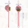 Unique Bargains Double Side Long Handle Bath Brush 15.35"x4.72"x4.13" 1 Pc - 4 of 4