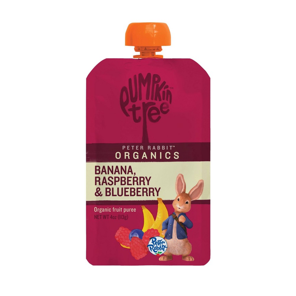 Photos - Baby Food Peter Rabbit Organics Banana Raspberry & Blueberry  Pouch - 4oz