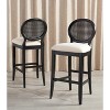 Karlee Rattan Back Barstool (Set Of 2) - SFV2132 - Safavieh Couture - 3 of 4