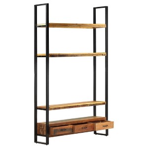 vidaXL Bookshelf 118x30x200 cm Solid Reclaimed Wood - 1 of 4