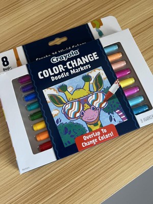 Crayola 8pk Doodle & Draw Color Change Doodle Markers