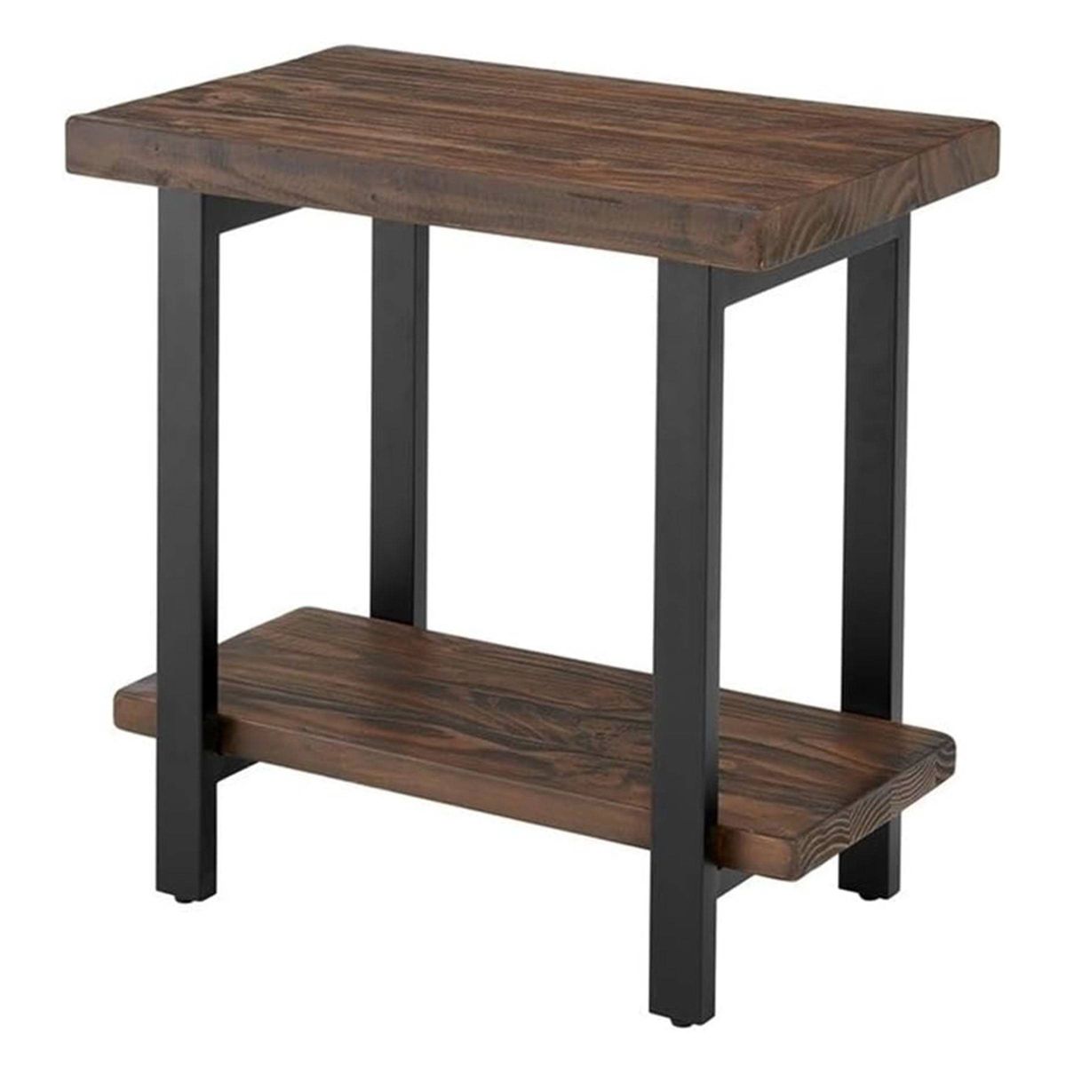Pomona Metal and Wood End Table - Alaterre Furniture - thumbnail 2