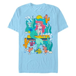 Men's The Little Mermaid Ariel Stylized Poster T-Shirt - 1 of 4