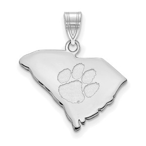 Black Bow Jewelry Sterling Silver Clemson Tigers NCAA Pendant - 1 of 3