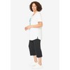 Woman Within Plus Size Two-Piece V-Neck Tunic & Capri Set - 4 of 4