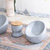 Moda Furnishings 3 - Piece Terrafab Patio Outdoor Conversation Set With Ice Bucket - 3 of 4