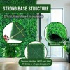 12 pieces of 24 "x 16" artificial boxwood boards, grass wall panels, boxwood fence panels, UV protection suitable for artificial green wall decoration - 3 of 4