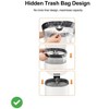 8 Gallon Bathroom Step Trash Can ¨C Stainless Steel Square Kitchen Garbage Can with Soft-Close Lid, 30L - 3 of 4