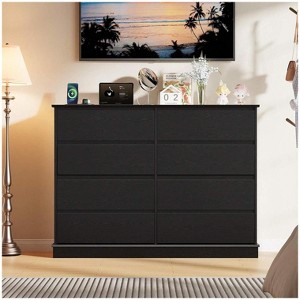 Nasitip 8 Drawer Dresser for Bedroom, Wide Wooden Chest of Drawers with Wide Top for Closet - 1 of 4