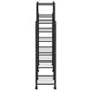 vidaXL White Iron 4-Floor Flower Stand with Wheels, Durable Plant Rack with Strong Frame and Versatile Storage Shelf, 17.3"x9.1"x31.5" - 4 of 4