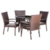 Littleton 5pc Wicker Patio Dining Set: Weather-Resistant, No Assembly - Christopher Knight Home - 2 of 4