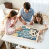 VEVOR 1500 Piece Rotating Puzzle Board with 5 Drawers and Cover, 34x25 inch in Portable Wooden Table, Jigsaw Puzzle Accessories, Beige - 2 of 4