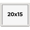 PosterPalooza | Shadow Box 1.5" Depth Silver Picture Frame - UV Acrylic, Backing Board, Hanging Hardware - 2 of 4