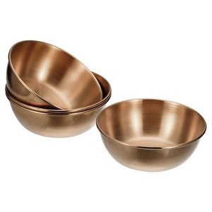 Unique Bargains Thick Stainless Steel Condiment Dishes for Kitchen Restaurant 3.2" Dia - 1 of 4