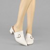 Allegra K Women's Pointed Toe Slip-on Block Heel Mules - 2 of 4