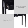 Costway Console Table Hall table Side Table Desk Accent Table 3 Drawers Entryway Black - 4 of 4