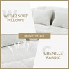 59.06" Chenille High Back Lazy Sofa Bean Bag Chair Lounger with Foam Filling, Durable Soft Cushion, Indoor & Outdoor Accent Floor Chair - 4 of 4