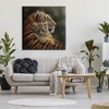 Stupell Industries Adorable Sweet Mom Tiger Holding Baby Cub Detailed Portrait Canvas Wall Art - 2 of 4