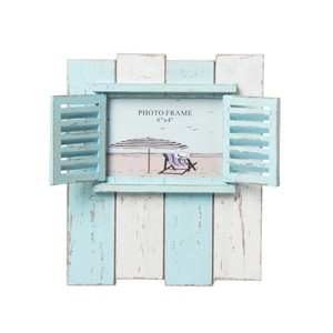 Beachcombers White With Light Blue Boards Frame - 1 of 1