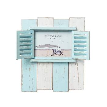Beachcombers White With Light Blue Boards Frame