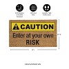 Evergreen Flag Funny Welcome Coir Doormat | Everyday 28" x 16" Front Door Mat Outdoor Entrance | No Slip Door Rugs Entryway Indoor - 3 of 4