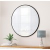 VYNXARIA Decorative Wall Mirrors - 36 Inch Black Circular Mirror for Bathroom, Living Room, Bedroom Decor - 2 of 4