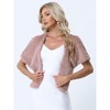 INSPIRE CHIC Women's Retro Winter Bridal Wedding Cropped Faux Fur Shawls - 3 of 4