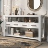 Modern Console Table, Sofa Table With 4 Drawers And 2 Shelves, Classic And Simple Design Entryway Table-Cuddlewood - 2 of 4