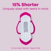 U by Kotex Balance Sized for Teens Ultra-Thin Pads with Wings - Extra Absorbency - Unscented - 28ct - 4 of 4