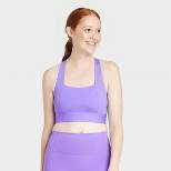 Women's Medium Support Square Neck Crossback Sports Bra - All in Motion™