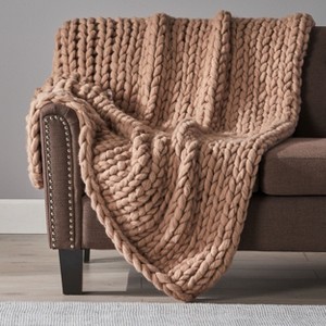 NicBex 50x60 Inch Woven Throw Blanket Fuzzy Cozy Blanket for Bed Bench Sofa Armchair - 1 of 4