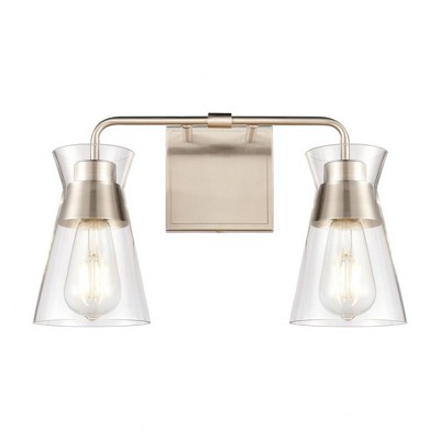 Elk Home Brookville 2 - Light Vanity in  Satin Nickel