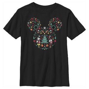 Boy's Mickey & Friends Christmas Silhouette T-Shirt - 1 of 4