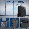 ZAFRO Commercial Dehumidifier 190 Pint,with Drain Pump and Hose,for Basement,Factory,Shopping Malls,Continuous Drainage,Automatic Defrost - 4 of 4