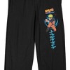 Naruto Shippuden Naruto Kanji Men's Black Quick Turn Sleep Pajama Pants - 2 of 4